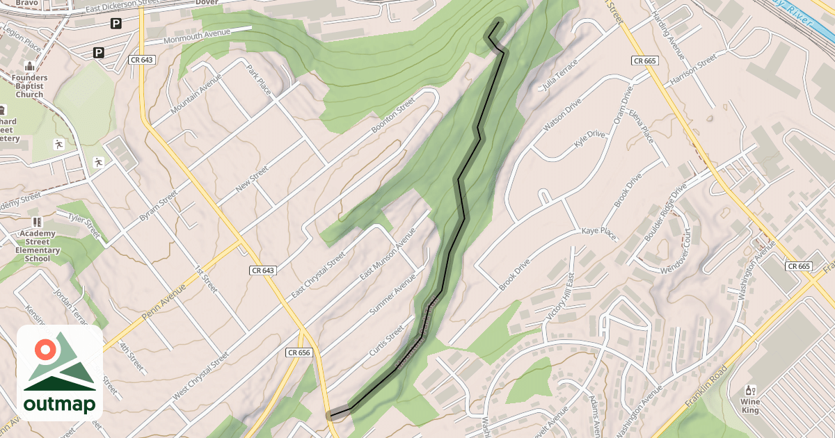 Map of Mountain Park Trail