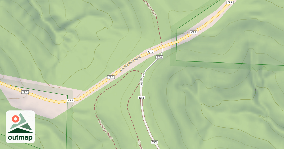 Map of SCENIC RIVER TRAILHEAD CR. 9