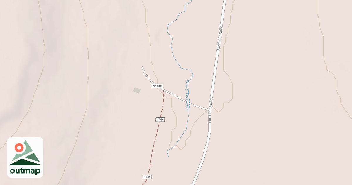 Map of N 38 E MEMALOOSE