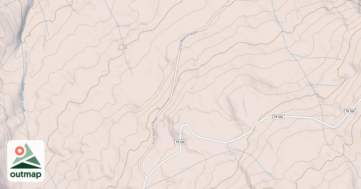 Map of ECHO BASIN A