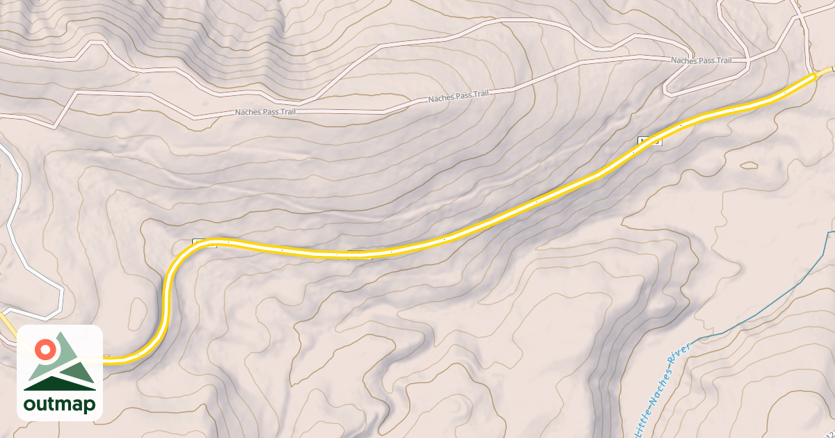 Map of Little Naches Road