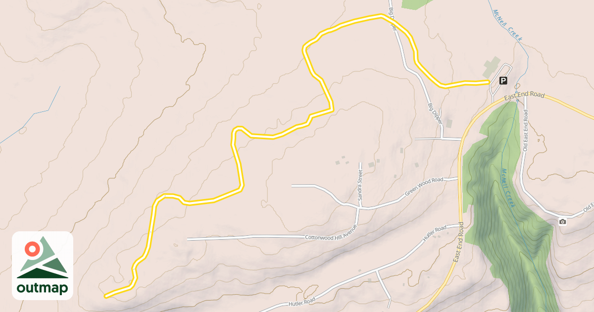 Map of Overlook 5k Loop
