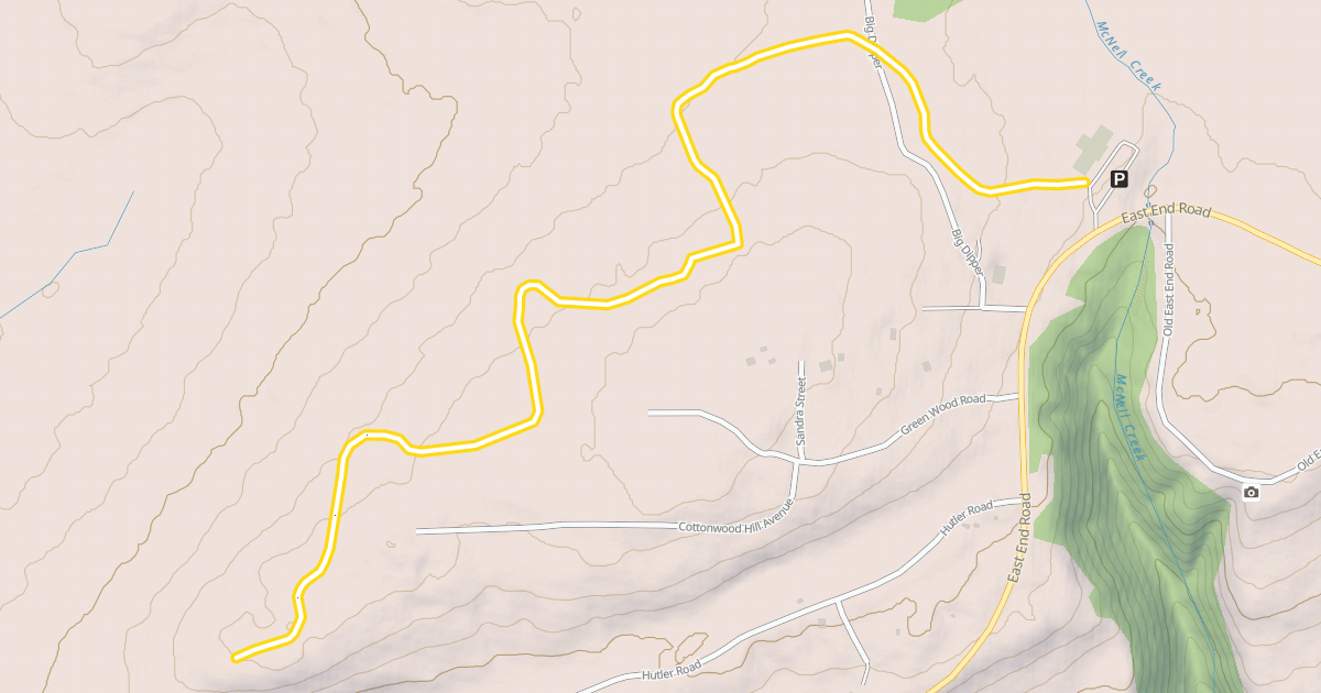 Map preview of Overlook 5k Loop