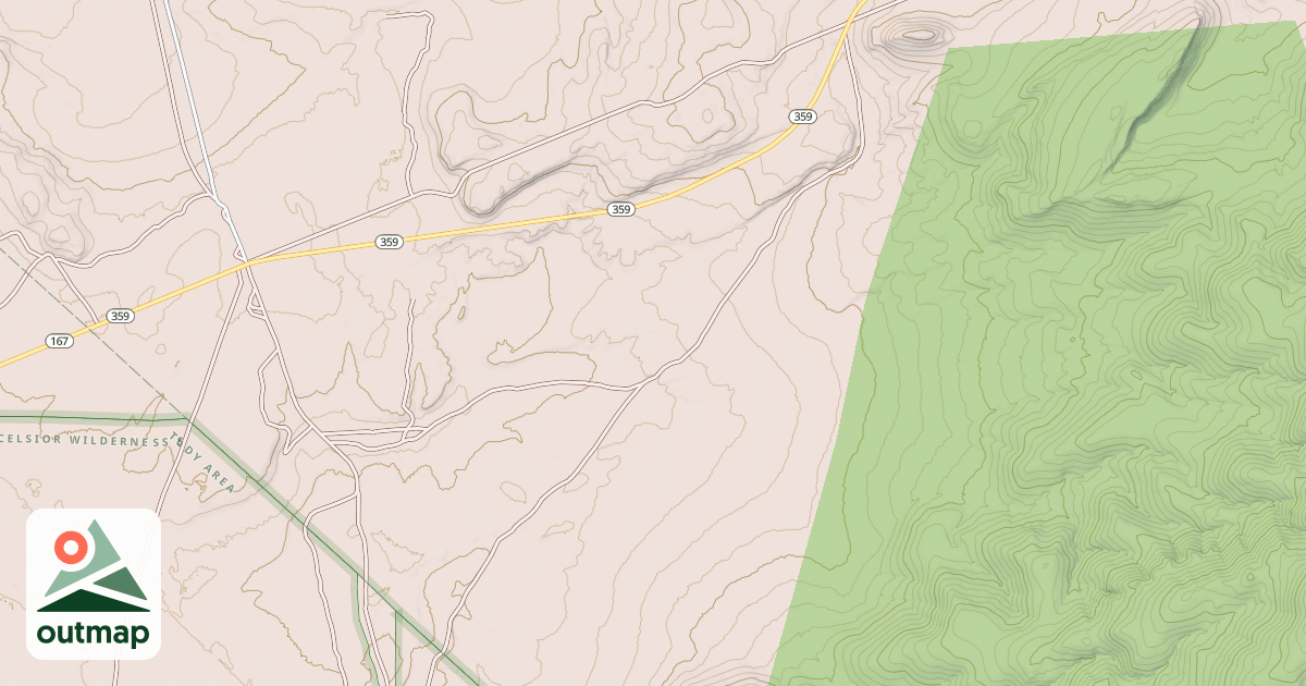 Map of ANCHORITE HILLS