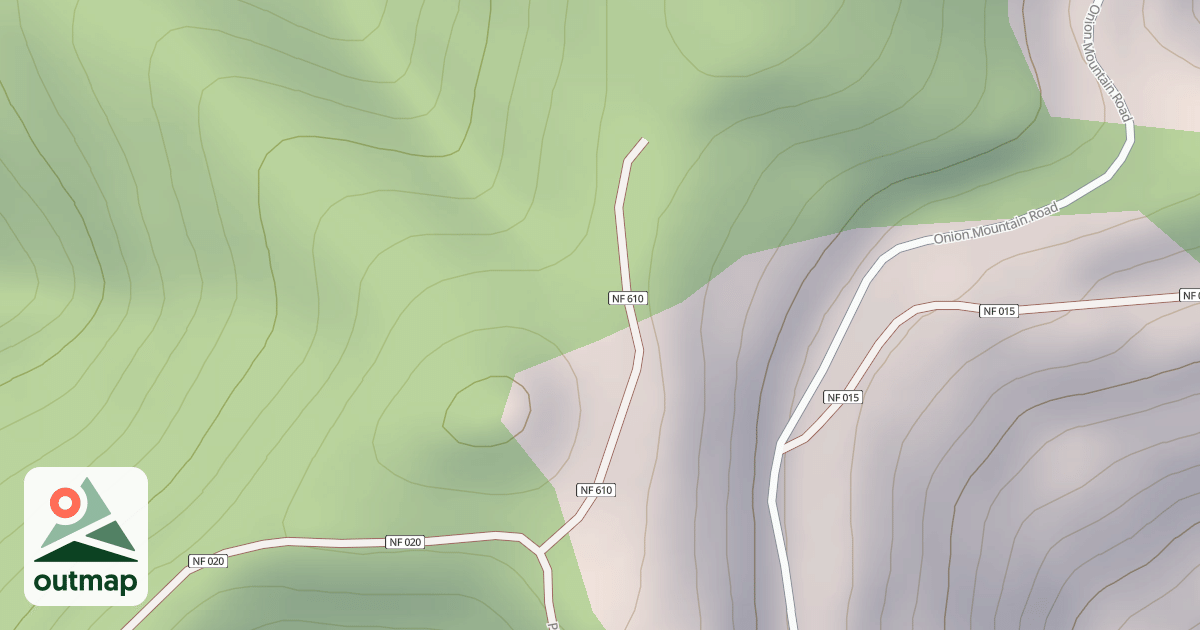 Map of PINE RIDGE SPUR