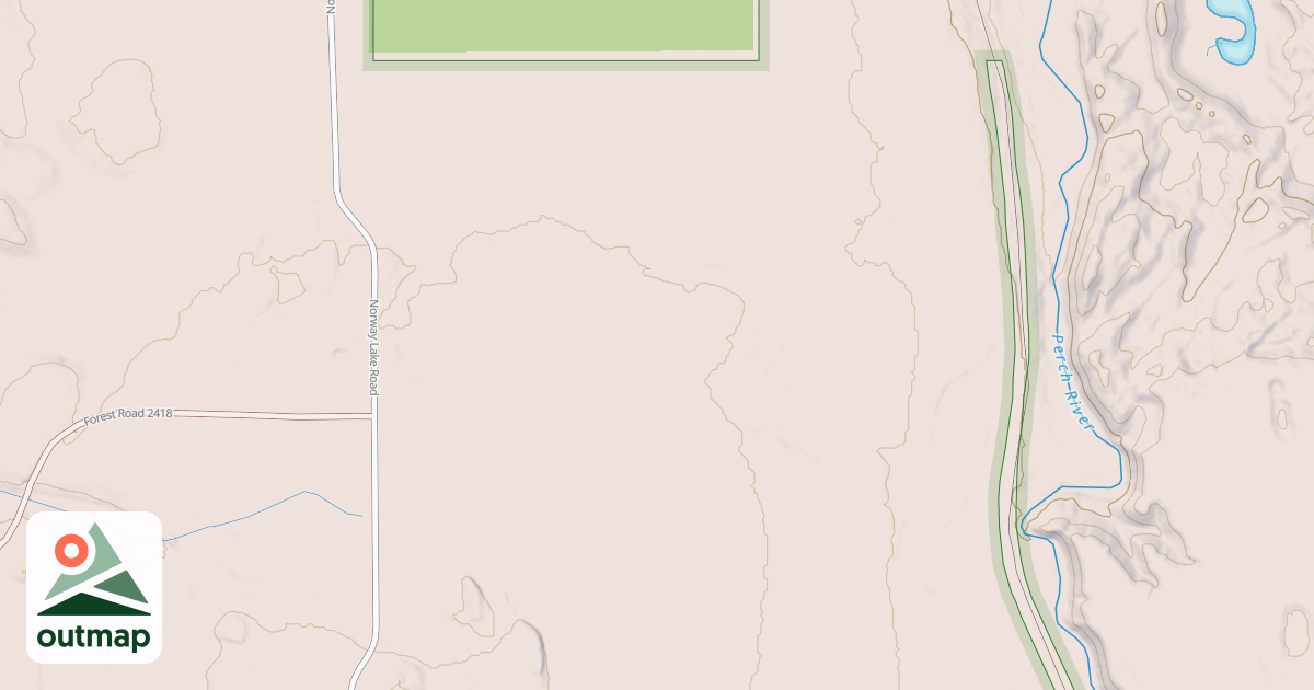 Map of USFS Motor Vehicle Use Map Trails 22146