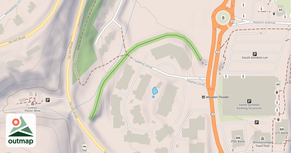 Map of Gondola Ski Back