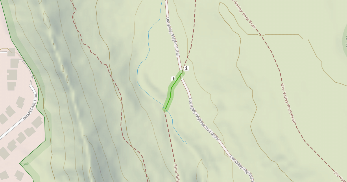 Map preview of Ute Valley Park Trail