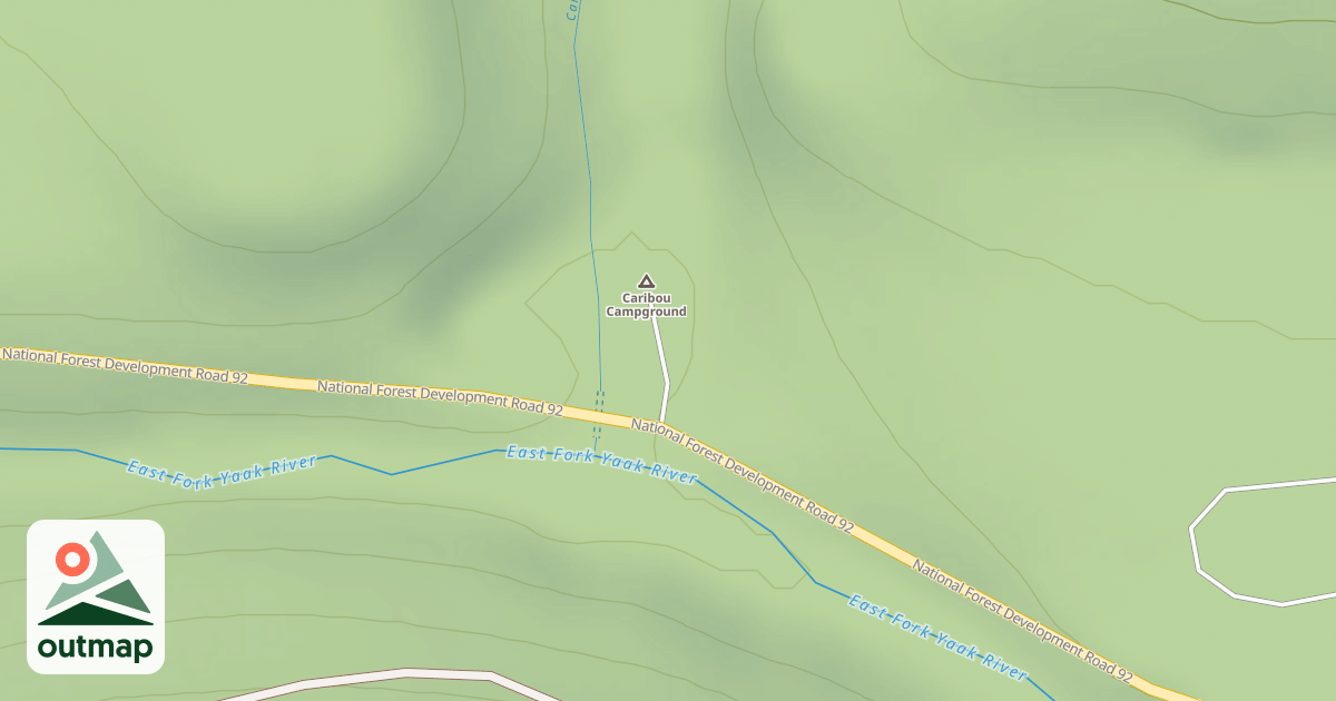Map of CARIBOU CR CAMP