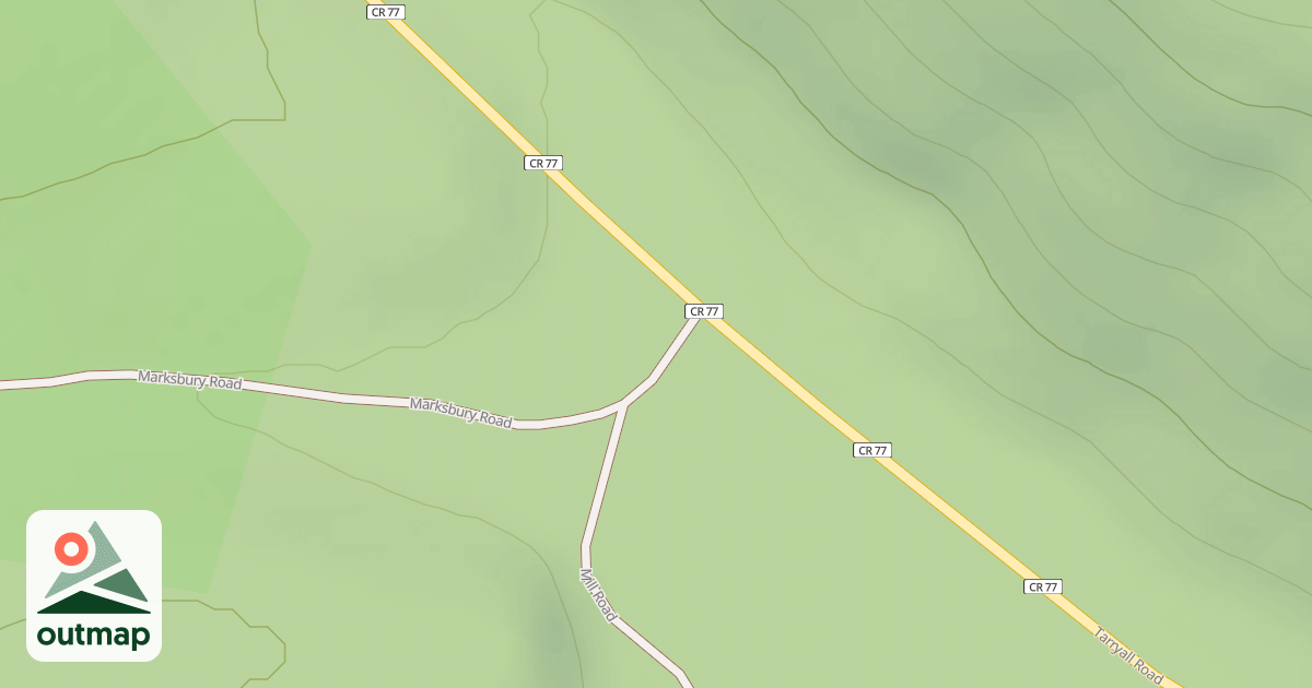 Map of MARKSBURY