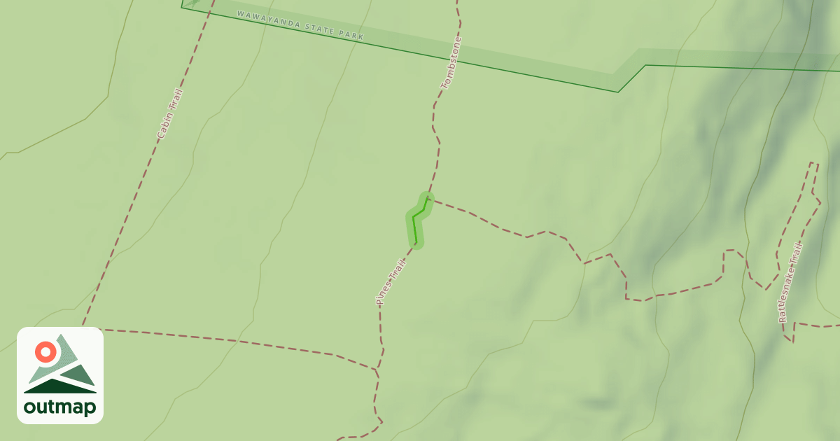 Map of Pines Trail