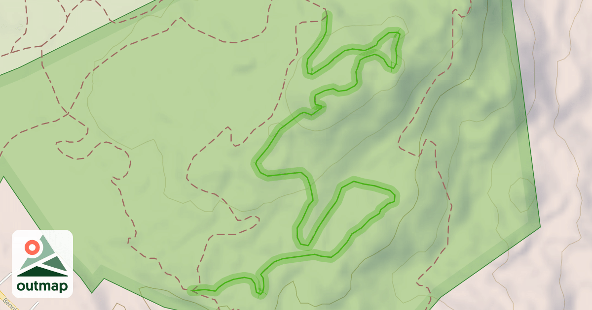 Map of Fisher Hill Trail