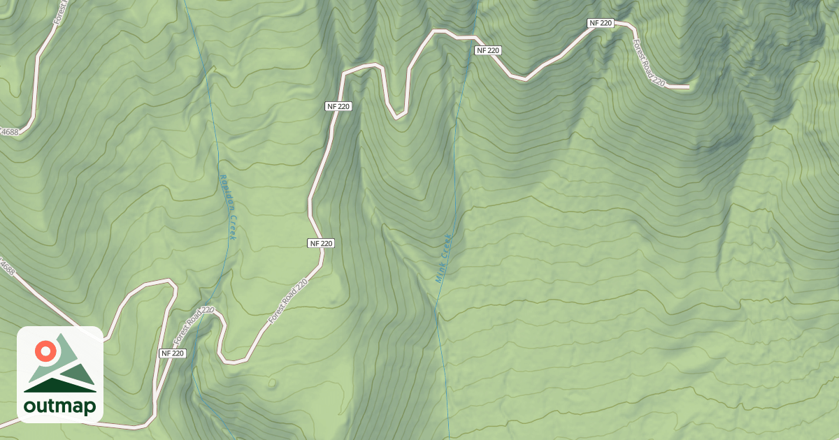 Map of USFS National Forest System Roads {B2178379-63F1-447E-B1CA-A78ACB2B5242}