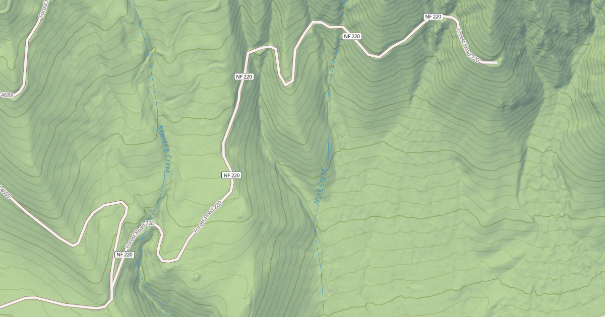 Map preview of USFS National Forest System Roads {B2178379-63F1-447E-B1CA-A78ACB2B5242}