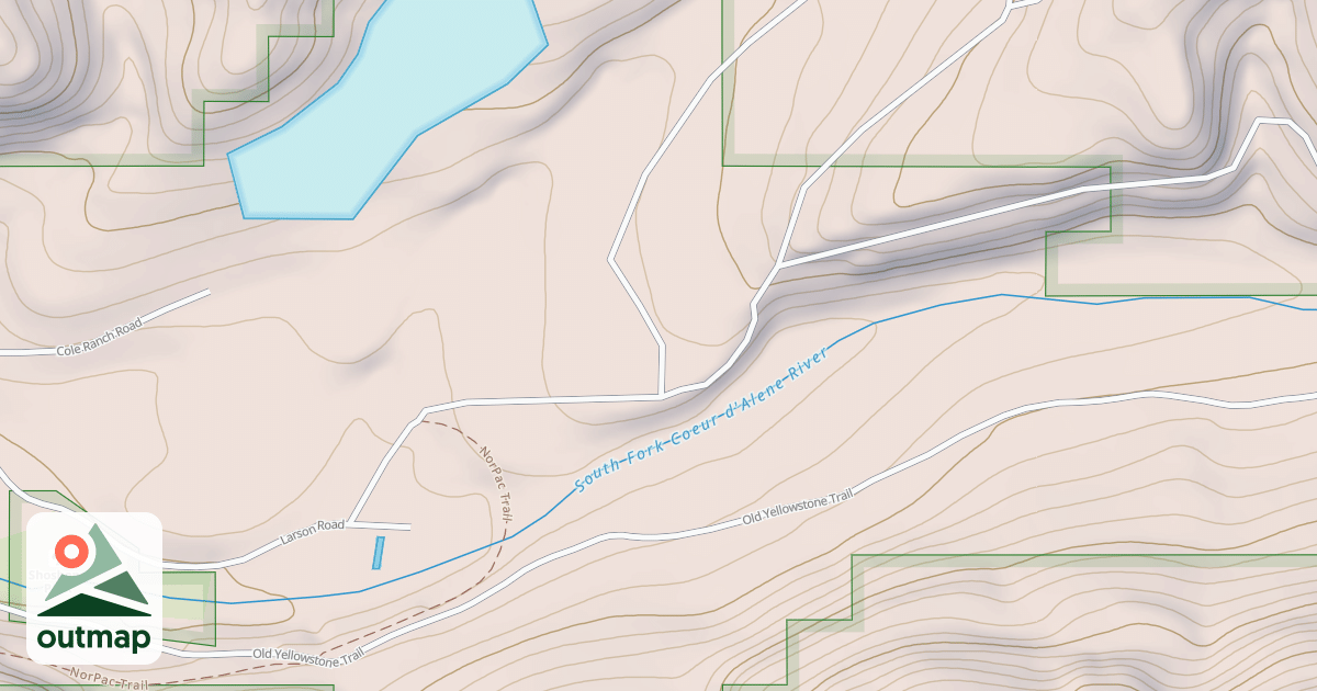 Map of LITTLE NORTH FORK