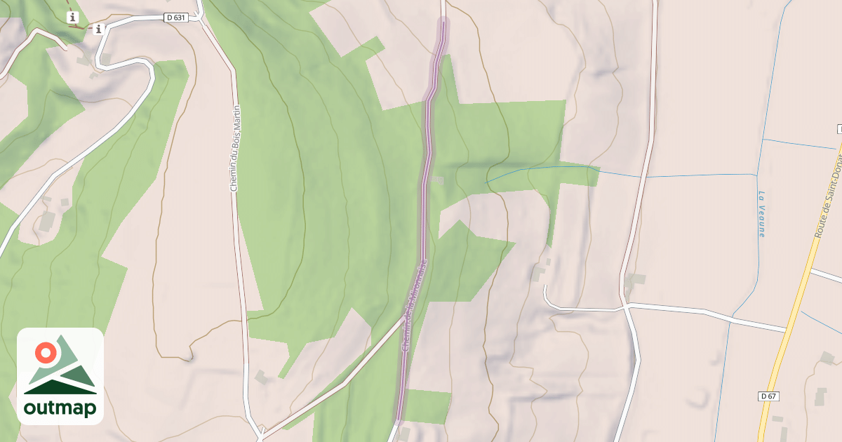 Map of Chemin de la Mironnaise