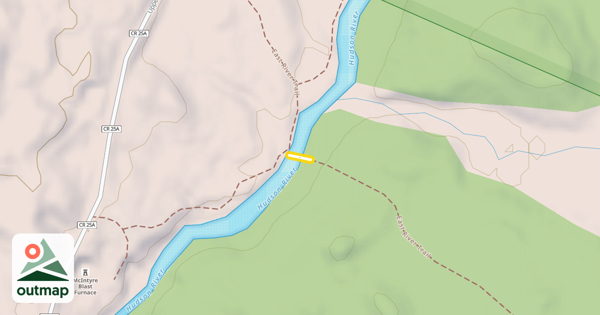Map of Hudson River Bridge