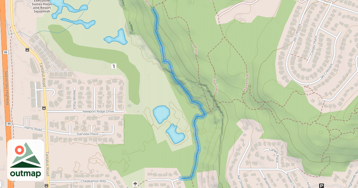 Map of Coho Park Trail