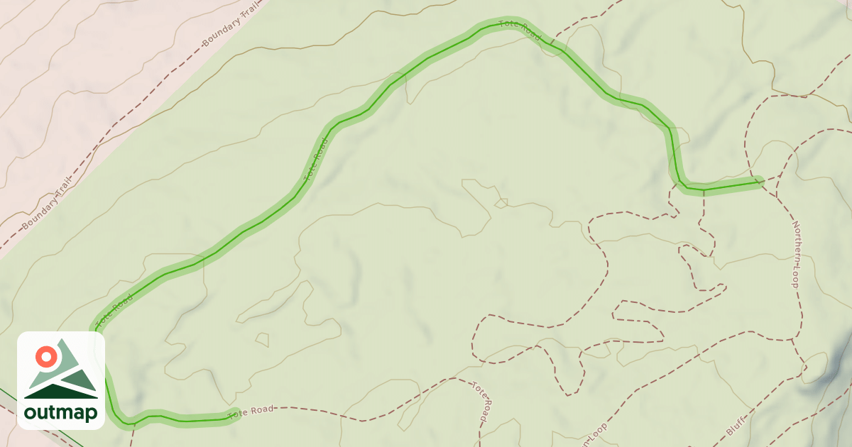 Map of Tote Road