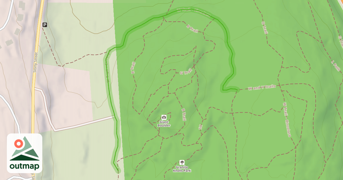 Map of W Trail - Circolara