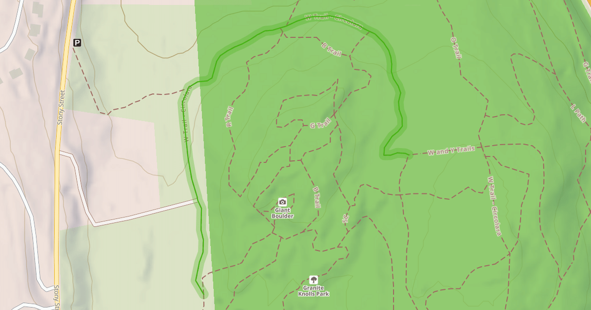 Map preview of W Trail - Circolara