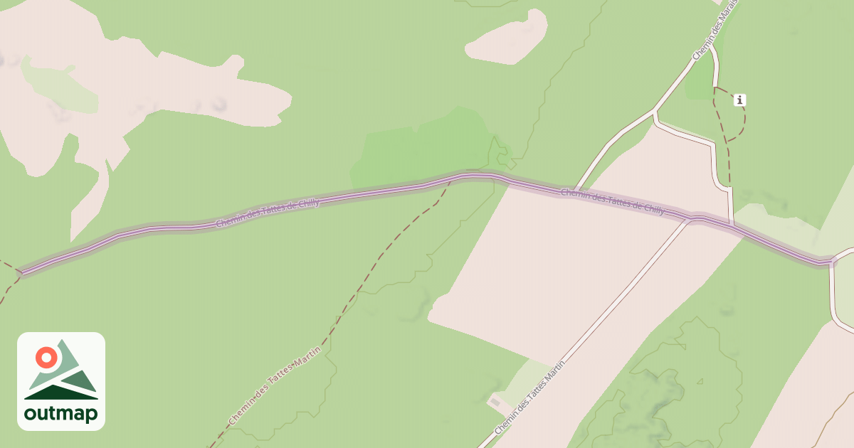 Map of Chemin des Tattes de Chilly