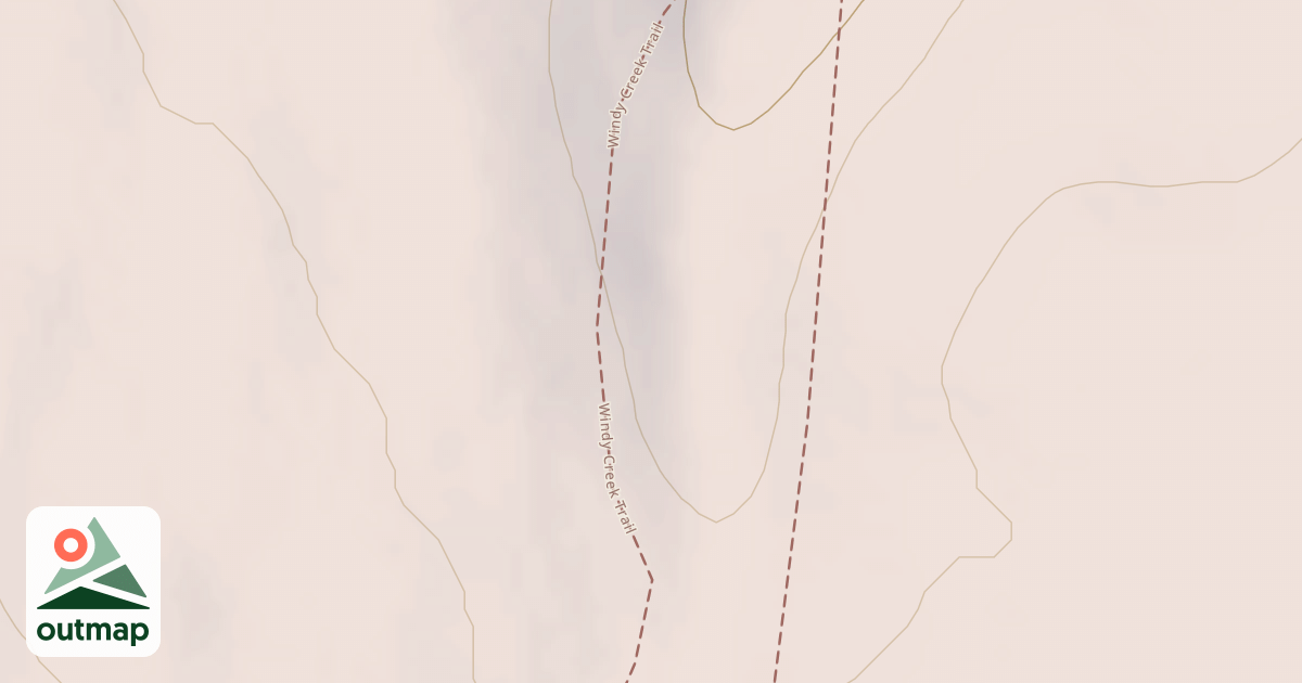 Map of Windy Creek Subsistence Ohv Trail