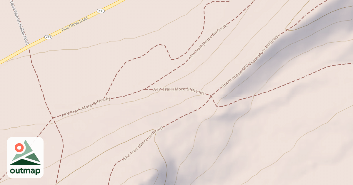 Map of Michaux State Forest - ATV Trail System