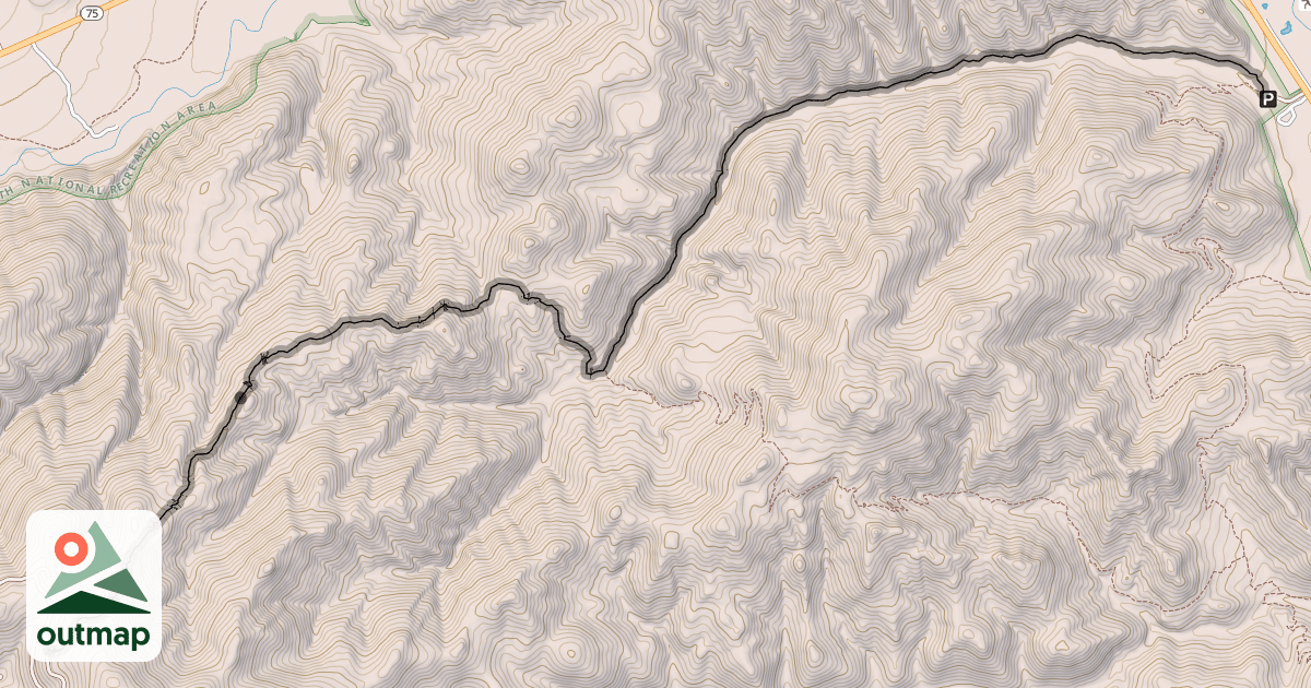 Map of Oregon Gulch Trail #183
