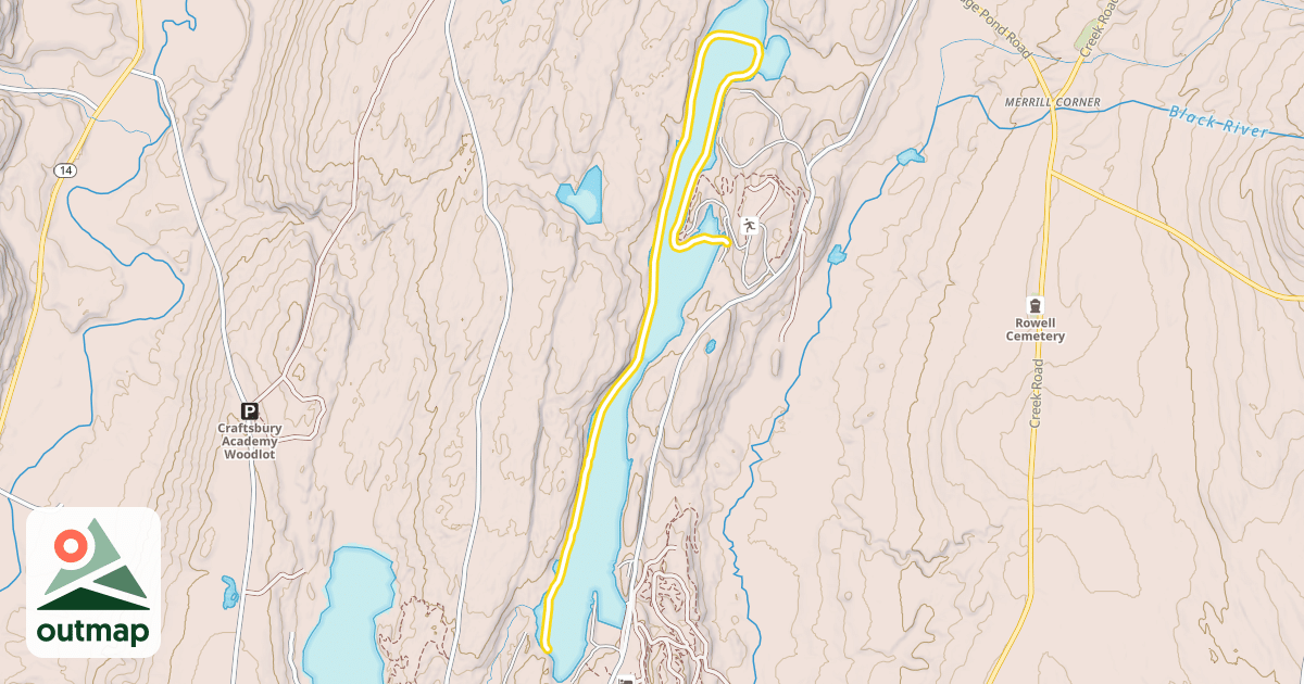 Map of Geat Hosmer Pond Trail