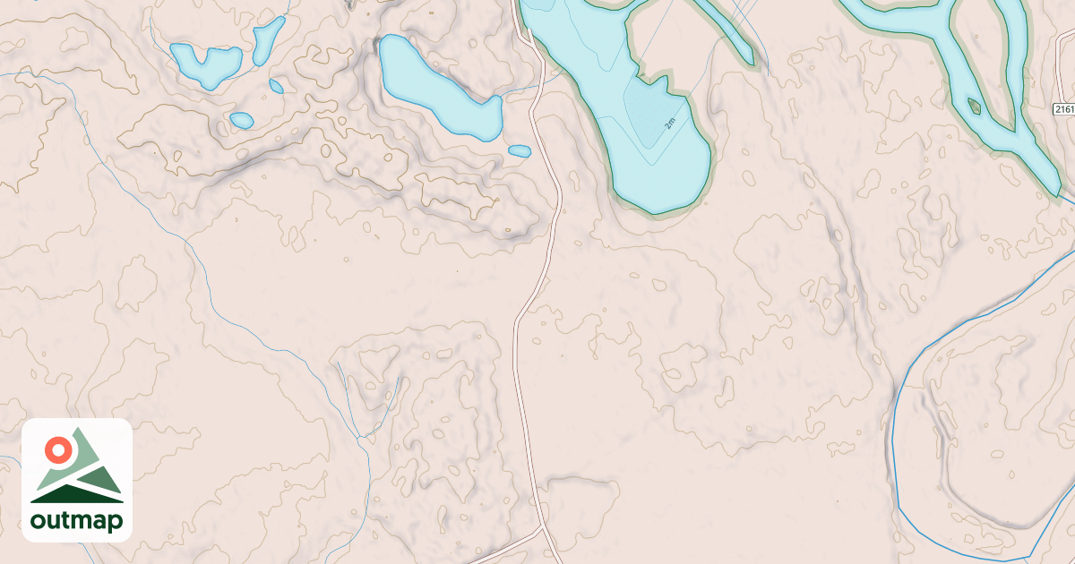 Map of NORTH BLIND RIVER