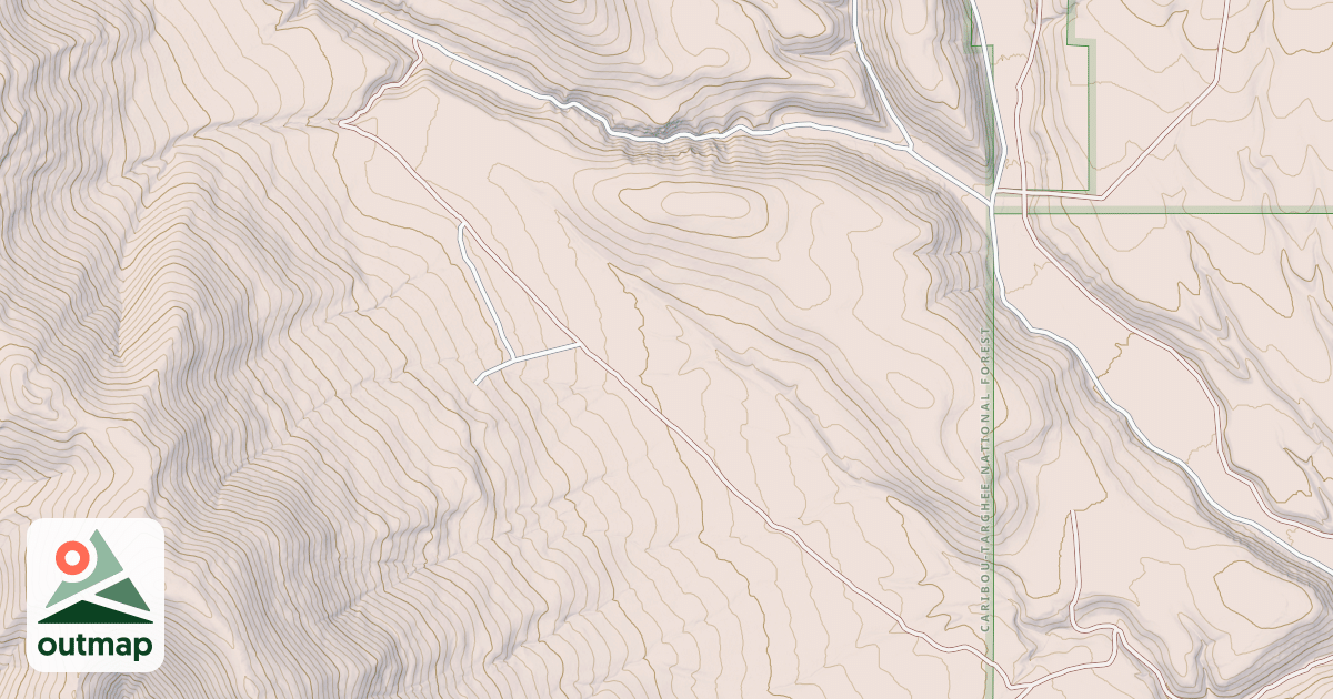 Map of CROOKED CREEK BENCH