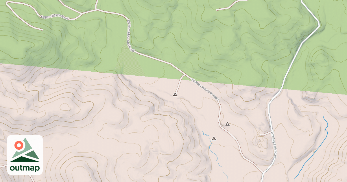 Map of ELK HORN MOUNTAIN