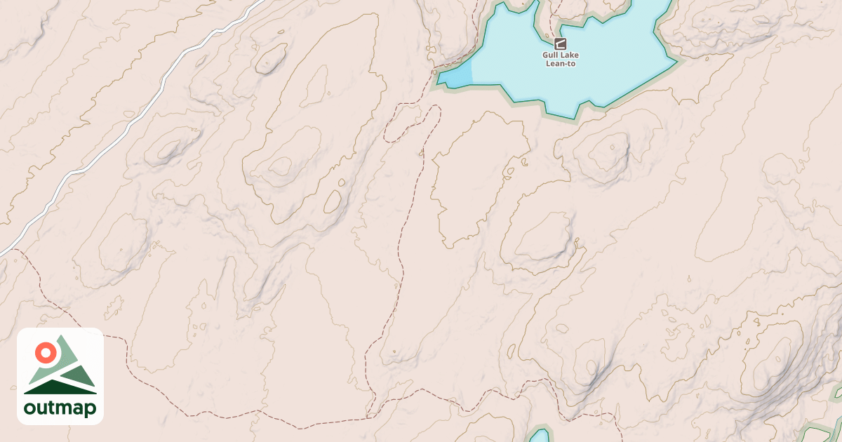 Map of Gull Lake Trail