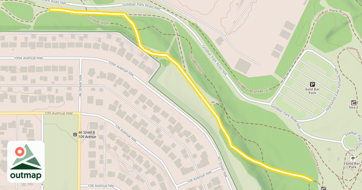 Map of 50th St Loop