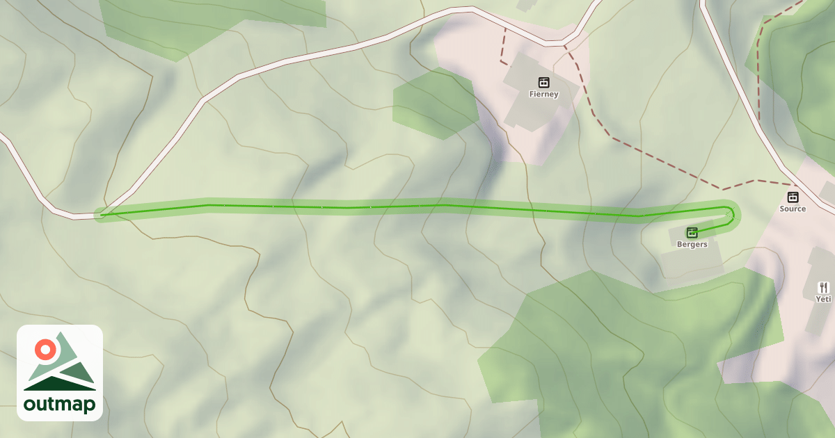 Map of Les Clarines bas