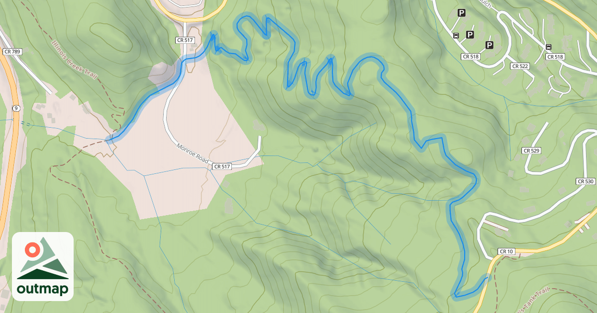 Map of Aspen Alley Trail