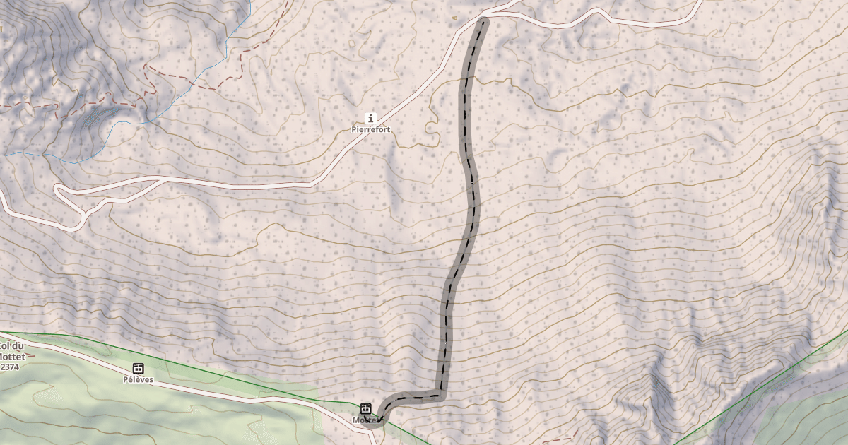 Map preview of Free Ride du Mottet