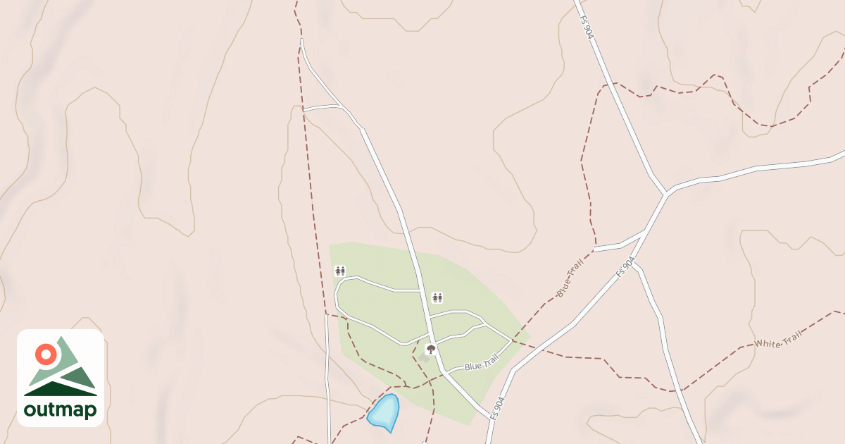 Map of TADRA POINT TRAILHEAD