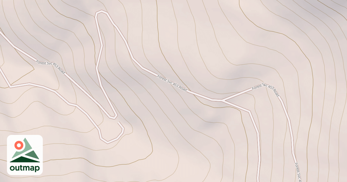Map of LA MOSCA PEAK