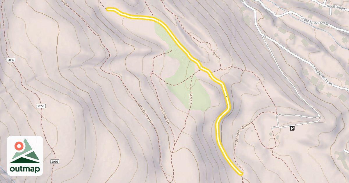 Map of Mica's Mile