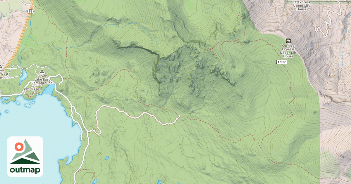 Map of Silver Lake - Horse Canyon