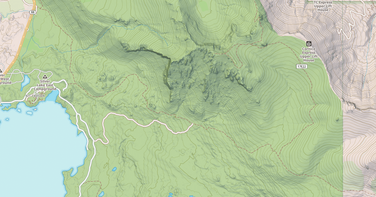 Map preview of Silver Lake - Horse Canyon