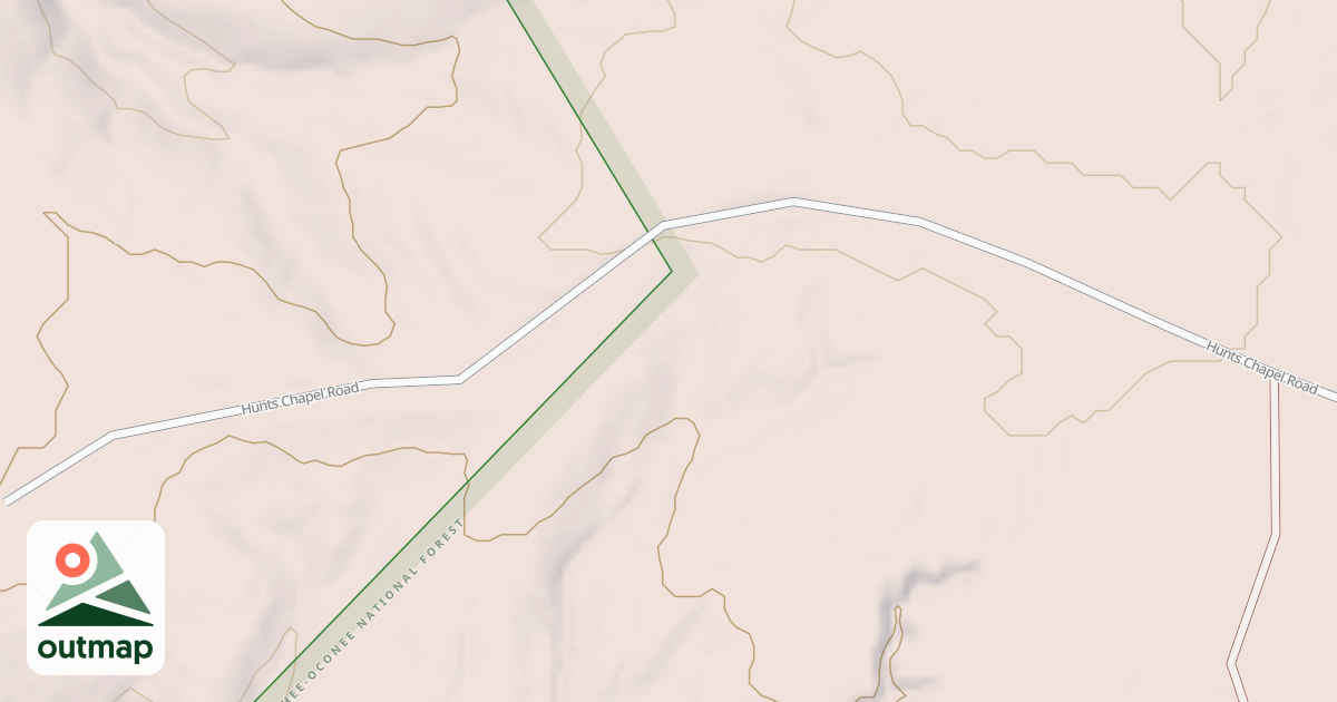 Map of HUNTS CHAPEL