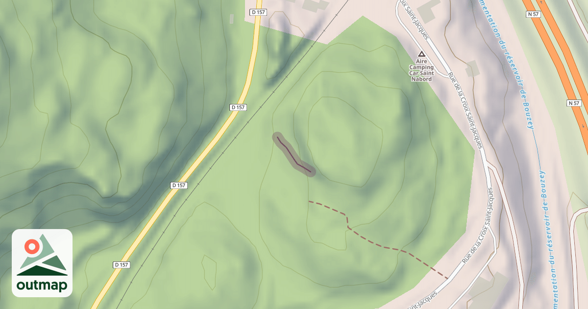 Map of La Roche Fleurie