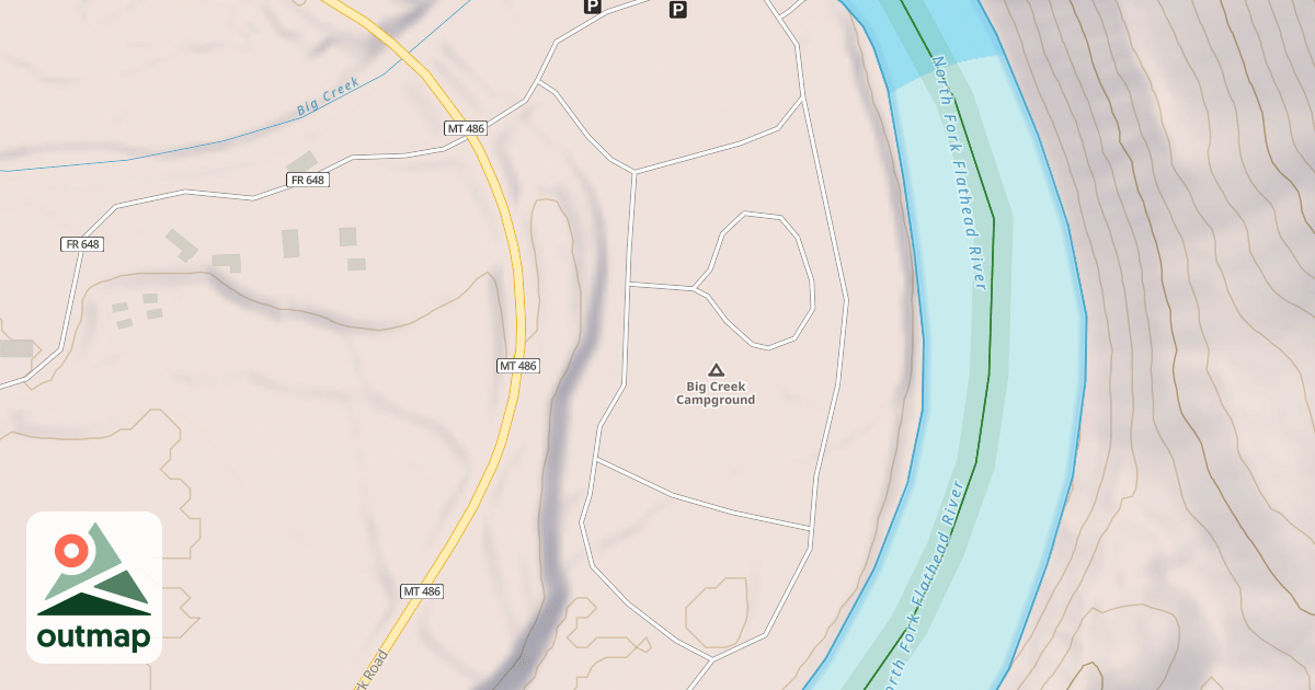 Map of BIG CREEK CAMPGROUND
