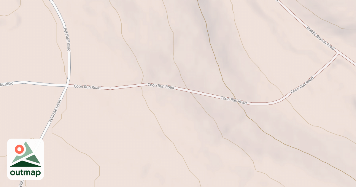 Map of Beech Creek Snowmobile Trails