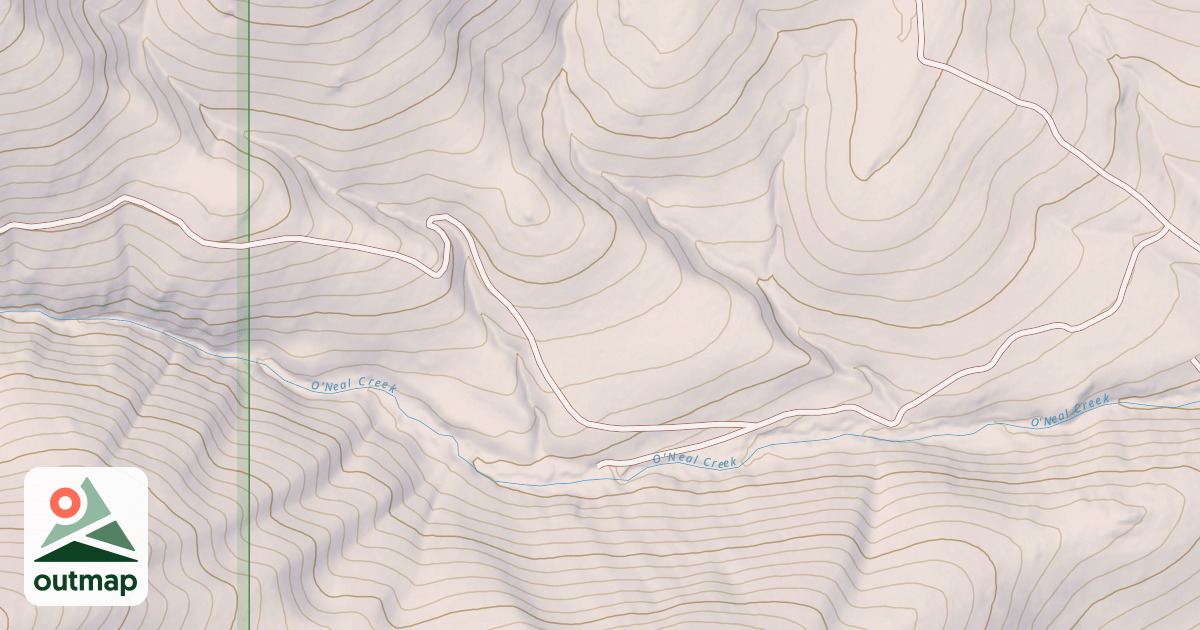 Map of WASH O'NEIL BASIN SPUR A