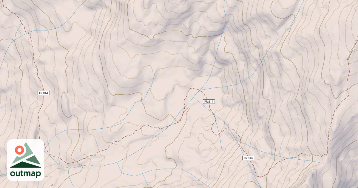 Map of Dark Canyon