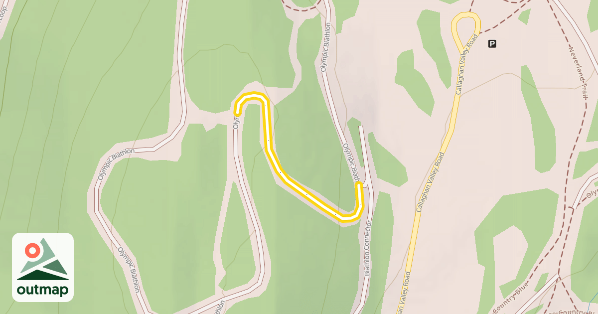Map of Olympic Biathlon